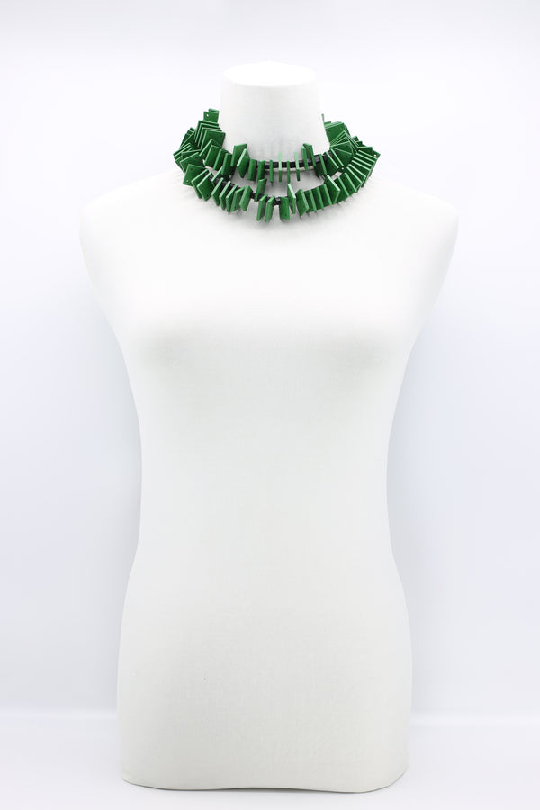 Wooden Squares Slate Necklaces - Jianhui London