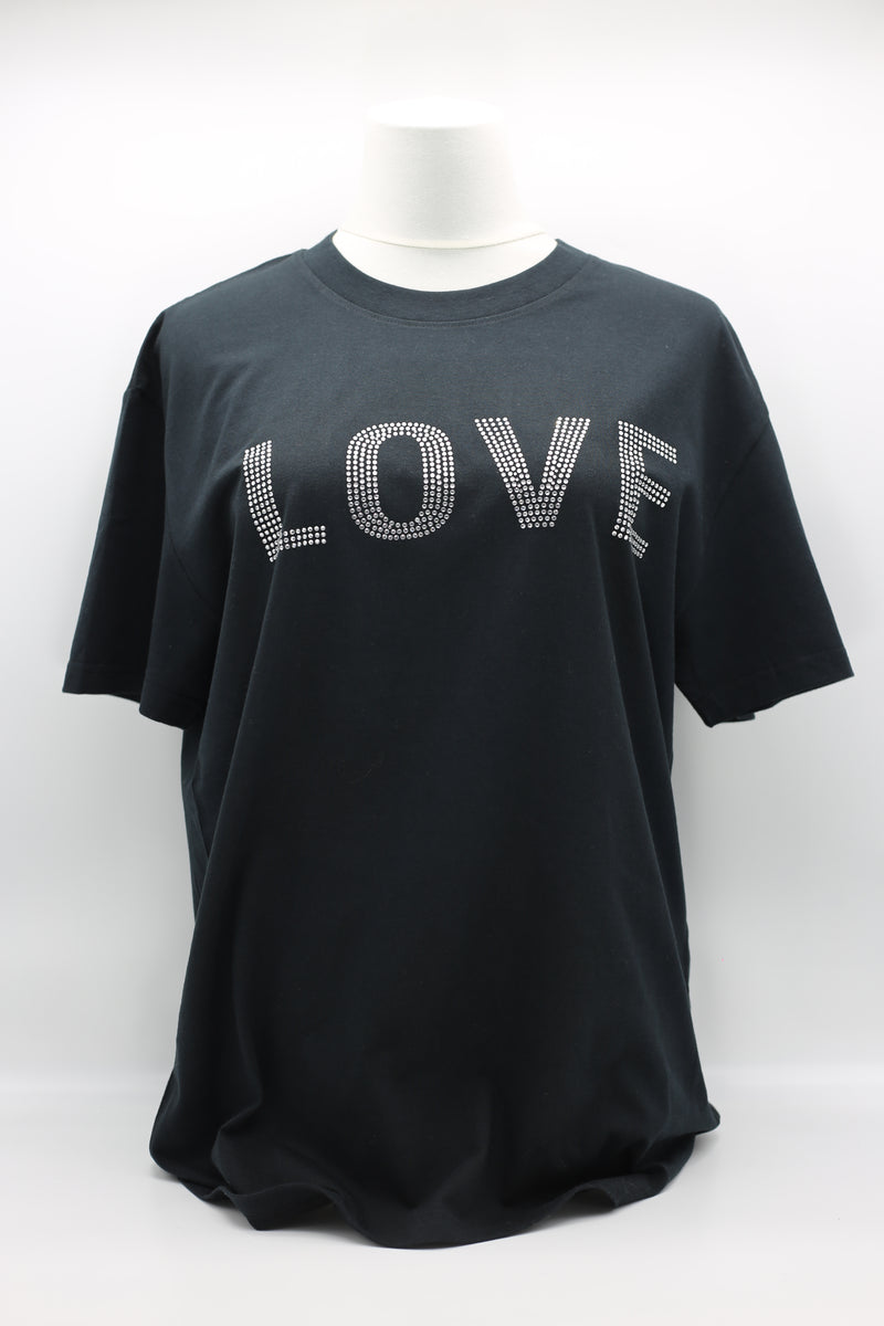 Wearable art - Love and Hope Crystal T-Shirt - Jianhui London