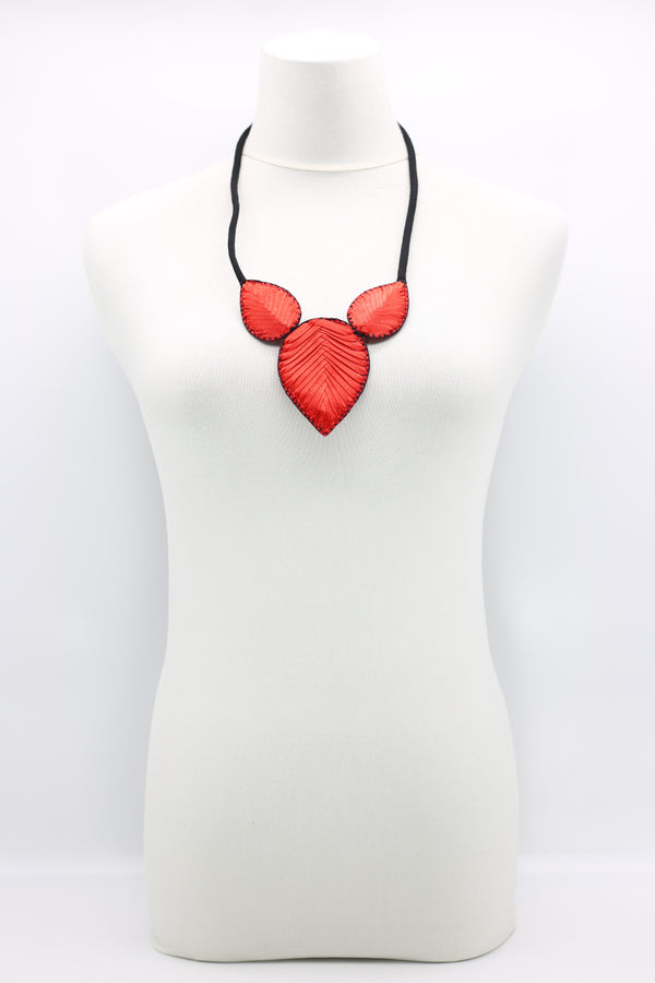Biba Textile three leaves Necklace - Jianhui London