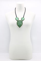 Biba Textile three leaves Necklace - Jianhui London
