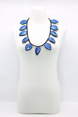 Textile leaf medium length Necklace - Jianhui London