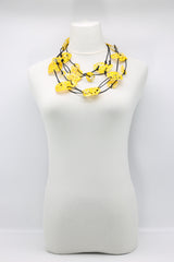 Aqua Lotus Root Necklaces Set - Hand-painted - Jianhui London