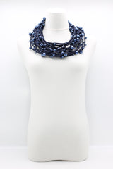 Faux Pearl on Textile Cord Necklace - Small - Jianhui London