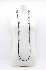 Faux Pearl on Textile Cord Necklace - Small - Jianhui London
