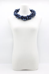 Faux Pearl on Textile Cord Necklace - Small - Jianhui London