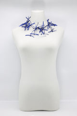 Upcycled plastic bottles - Aqua Willow Tree 7 Necklaces - Hand-painted - short - Jianhui London