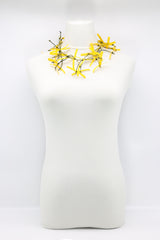 Upcycled plastic bottles - Aqua Willow Tree 7 Necklaces - Hand-painted - short - Jianhui London