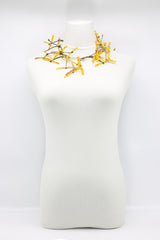 Upcycled plastic bottles - Aqua Willow Tree 7 Necklaces - Hand-painted - short - Jianhui London
