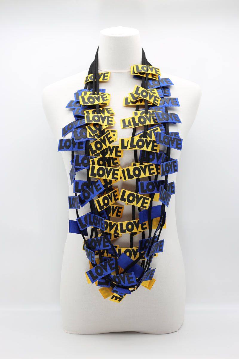 LOVE Ribbon Necklaces Set - Jianhui London