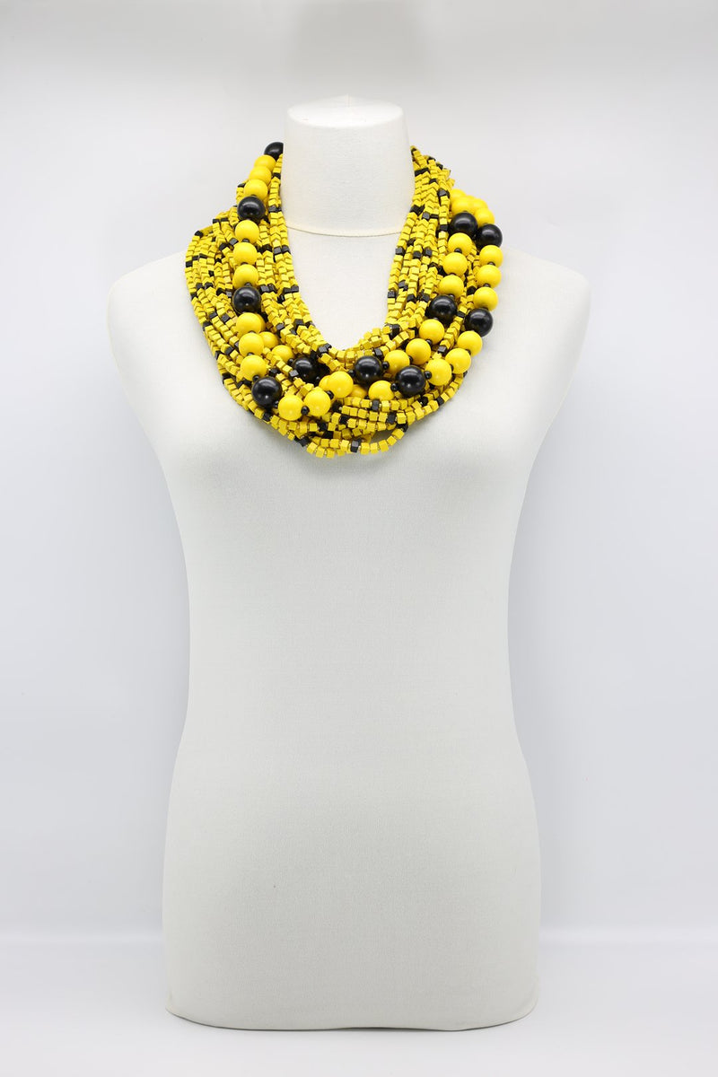 Next Pashmina - Mosaic & Round Beads Necklace Set - Jianhui London