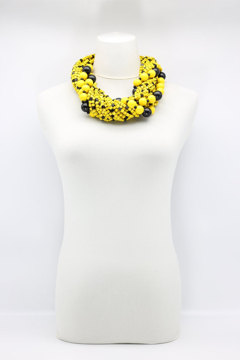 Next Pashmina - Mosaic & Round Beads Necklace Set - Jianhui London