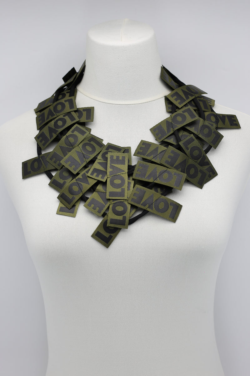 LOVE Ribbon Necklaces - Jianhui London