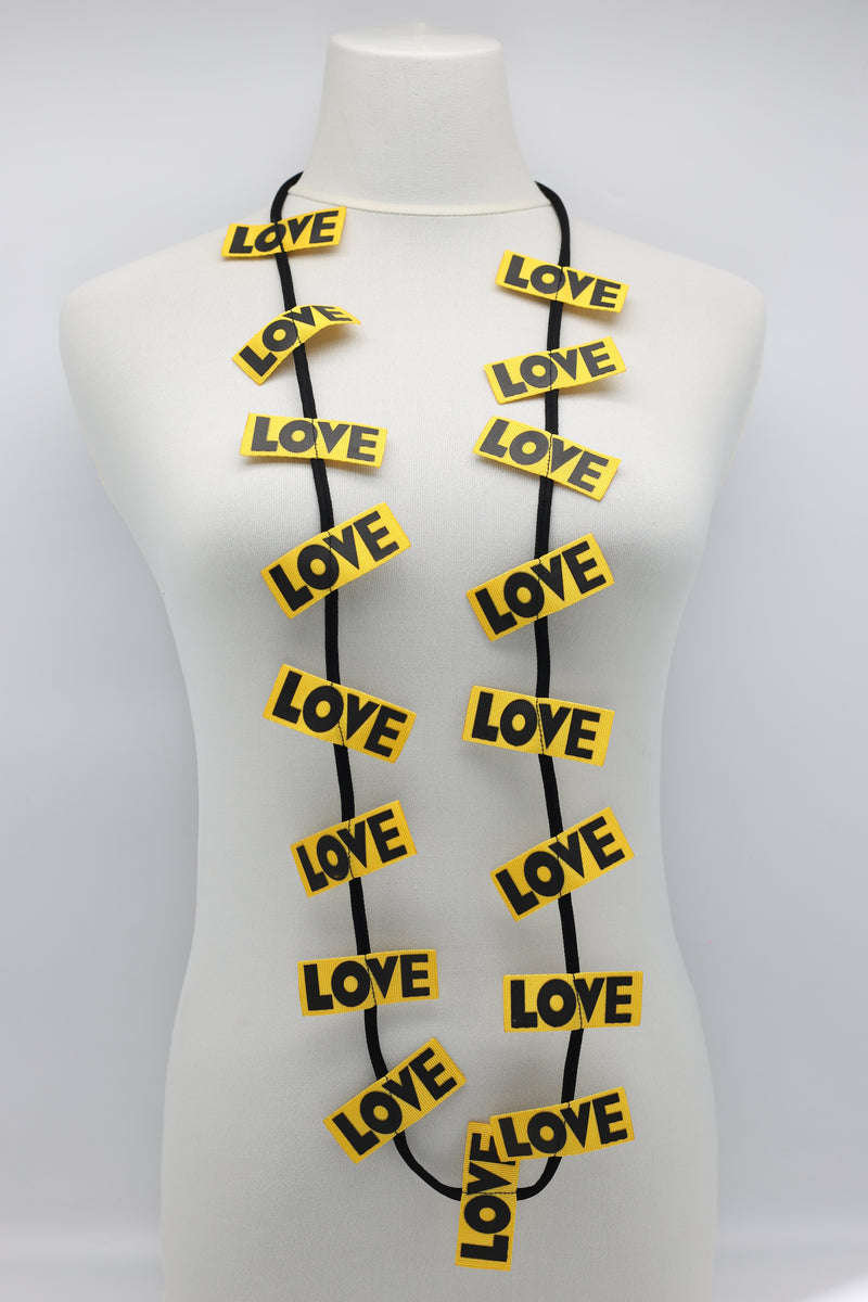 LOVE Ribbon Necklaces - Jianhui London