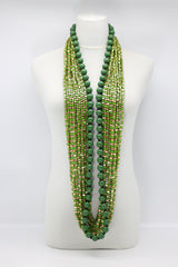 Next Pashmina - Mosaic & Round Beads Necklace Set - Jianhui London