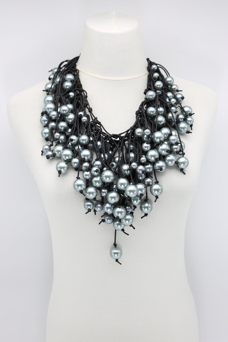 Faux Pearls Cape-style Necklace - Jianhui London