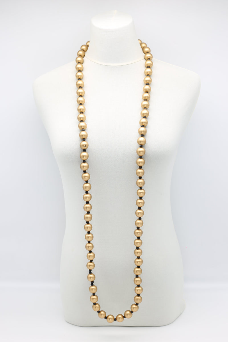Next Pashmina & Round Beads Necklaces Set - Jianhui London