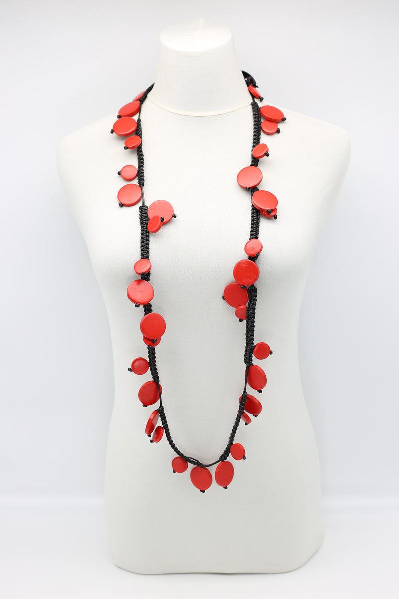 Coins on Cord & Berry Necklaces Set - Jianhui London