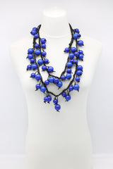 Berry Beads on Cotton Cord Necklace - Long - Jianhui London
