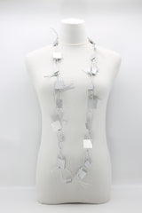 Wooden Squares on Leatherette Chain Necklaces - Jianhui London