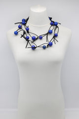 Round Beads on Leatherette Chain Necklaces Set - Jianhui London
