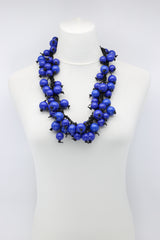Berry Beads on Cotton Cord Necklace - Long - Jianhui London