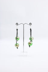 Round Wooden Beads Earrings - Hand gilded - Jianhui London