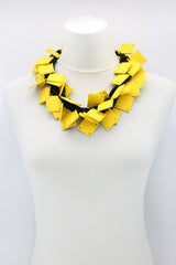 Wooden Squares on Cord Necklaces - Large - Jianhui London