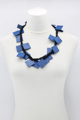 Wooden Squares on Cord Necklaces - Large - Jianhui London