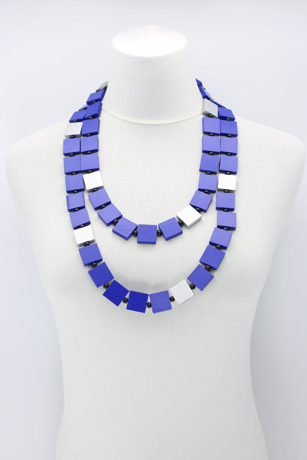 Klimt Collection 2x2 Squares Necklace - Jianhui London