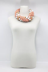 Next Pashmina - Mosaic & Round Beads Necklace Set - Jianhui London