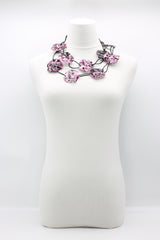 Aqua Lotus Root Necklace - Hand-gilded -Large - Jianhui London