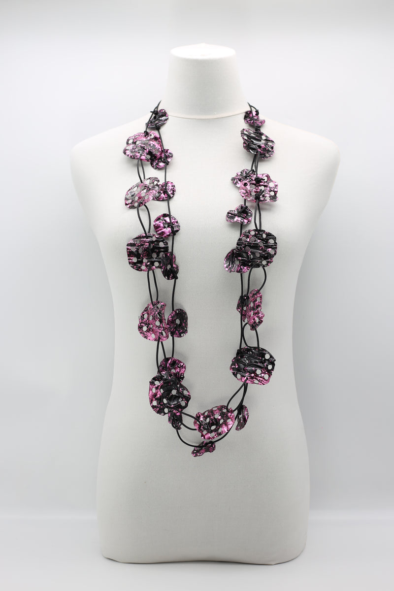 AQUA LOTUS ROOT NECKLACES SET - HAND GILDED - Jianhui London