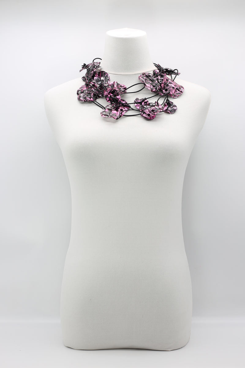 AQUA LOTUS ROOT NECKLACES SET - HAND GILDED - Jianhui London