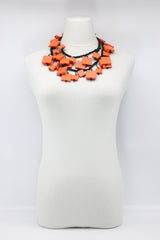 Crocheted 2x2/3x3 Squares Necklace - Jianhui London