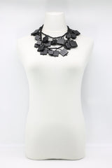 Crocheted 2x2/3x3 Squares Necklace - Jianhui London