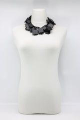 Crocheted 2x2/3x3 Squares Necklace - Jianhui London