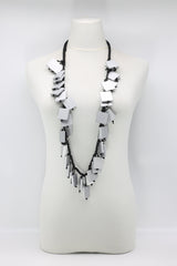 Crocheted 2x2/3x3 Squares Necklace - Jianhui London