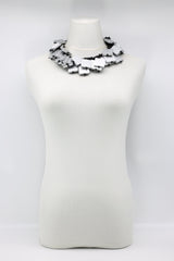 Crocheted 2x2/3x3 Squares Necklace - Jianhui London