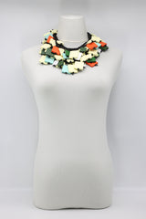 Crocheted 2x2/3x3 Squares two Necklace 100cm - Jianhui London