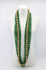 Next Pashmina & Round Beads Necklaces Set - Jianhui London