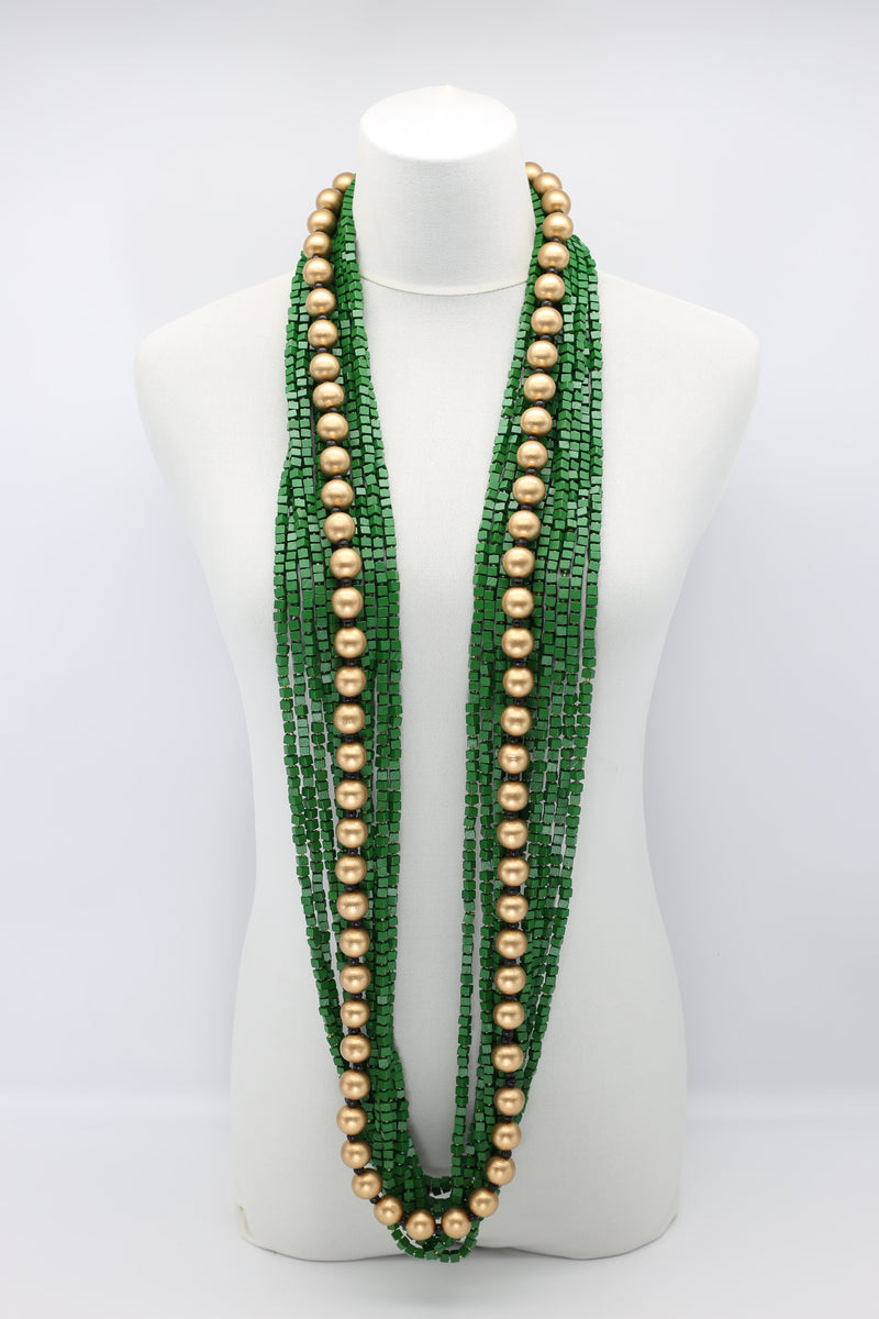 Next Pashmina & Round Beads Necklaces Set - Jianhui London
