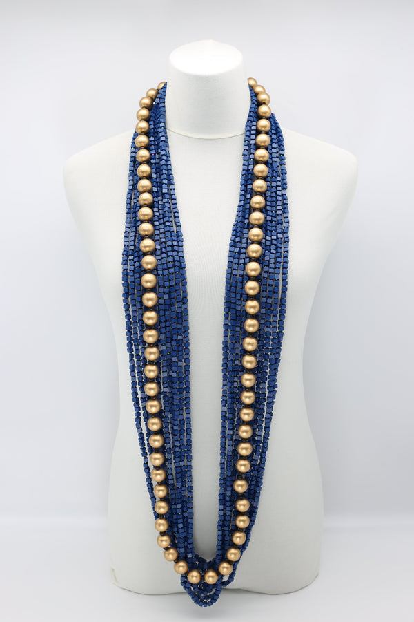 Next Pashmina & Round Beads Necklaces Set - Jianhui London