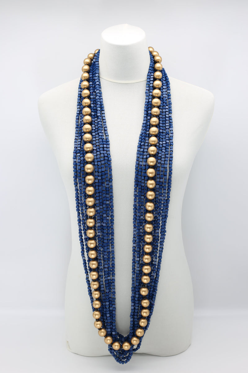 Next Pashmina & Round Beads Necklaces Set - Jianhui London