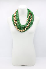 Next Pashmina & Round Beads Necklaces Set - Jianhui London