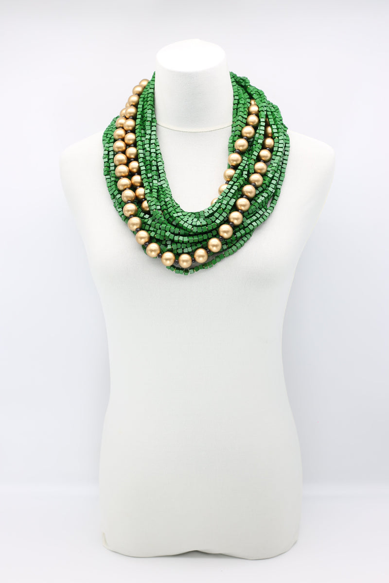Next Pashmina & Round Beads Necklaces Set - Jianhui London