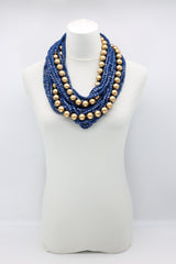 Next Pashmina & Round Beads Necklaces Set - Jianhui London