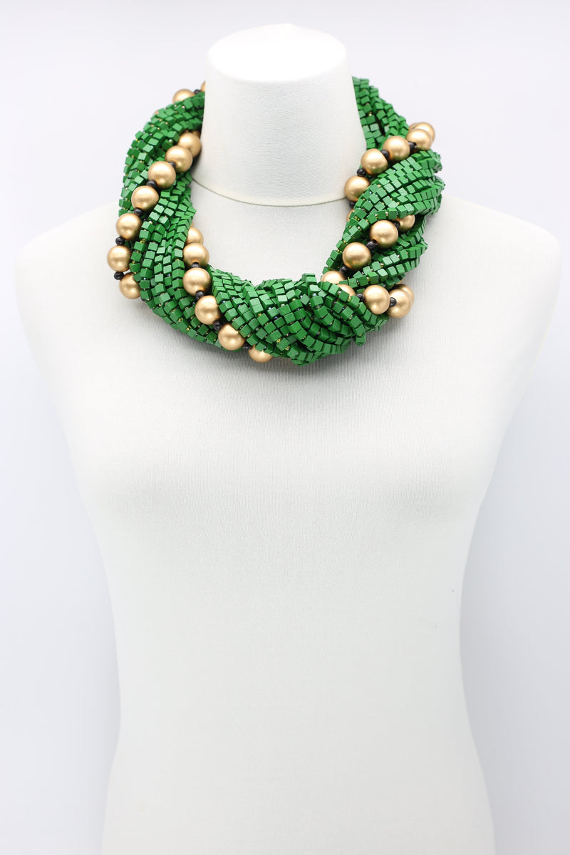 Next Pashmina & Round Beads Necklaces Set - Jianhui London