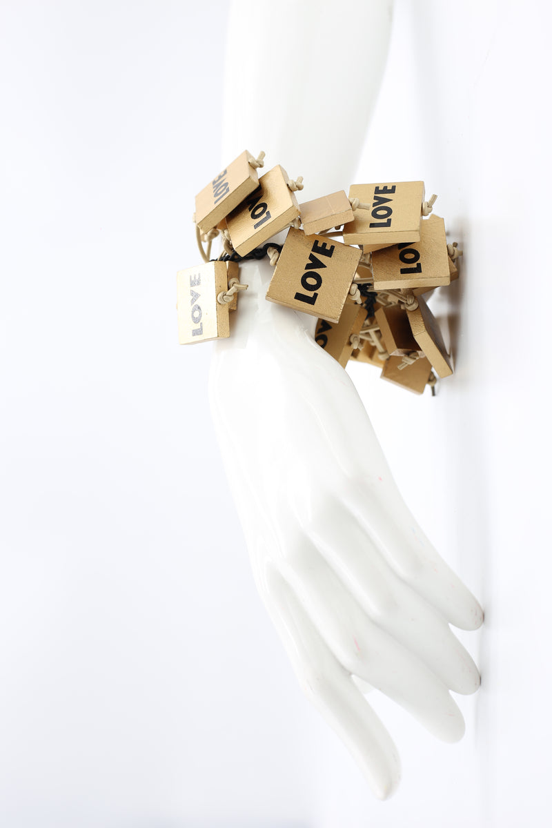 Black and White Love Squares Bracelet - Jianhui London