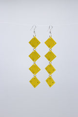 Squares Chain Earrings - Jianhui London