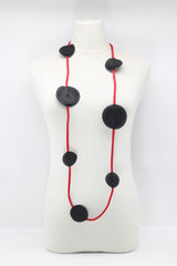 Biba 5 Strand fabric flower Necklace - Jianhui London